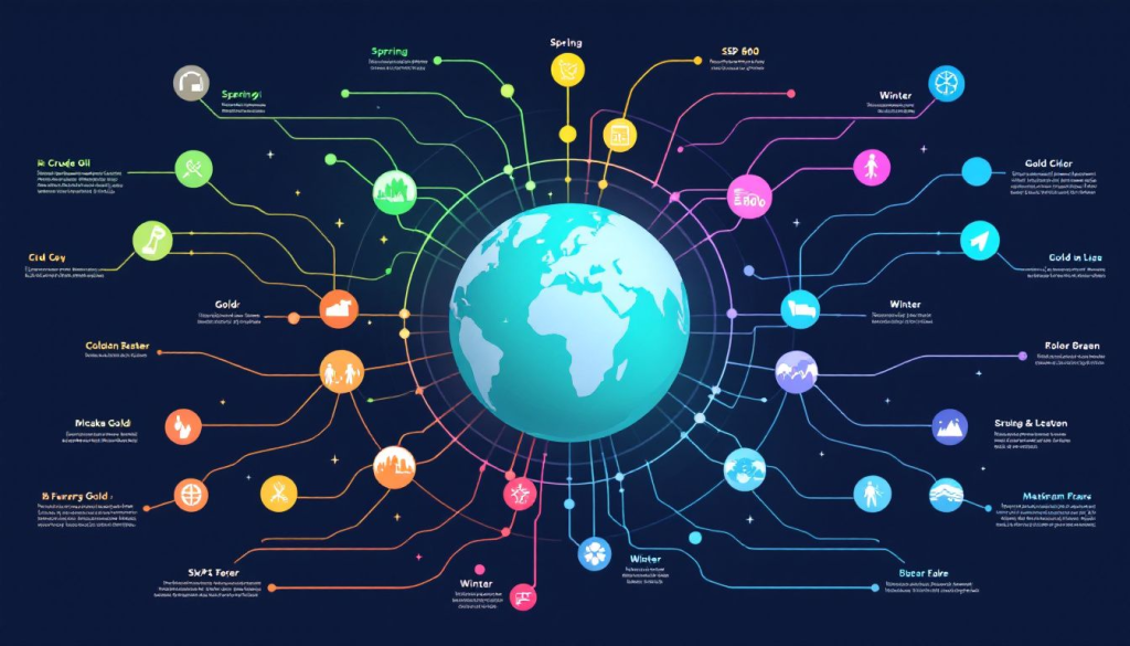 An infographic shows practical tips for successful seasonal futures spread trading across global markets.