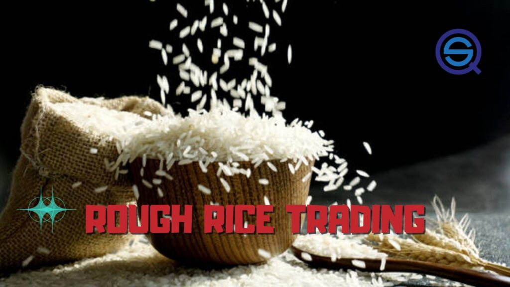 White rice grains fall into a wooden bowl for this Rough Rice Trading article.