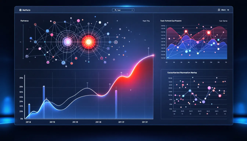 Advanced analytical dashboard displays essential tools for analyzing complex futures market correlations and trends.