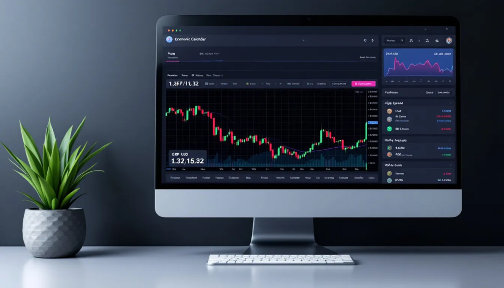 Trading Strategies for GBP-USD Futures, shows a computer screen with financial charts.