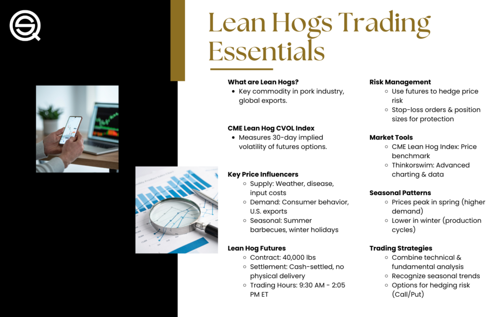 The Understanding Lean Hogs and Their Market Dynamics infographic highlights essential trading industry insights.