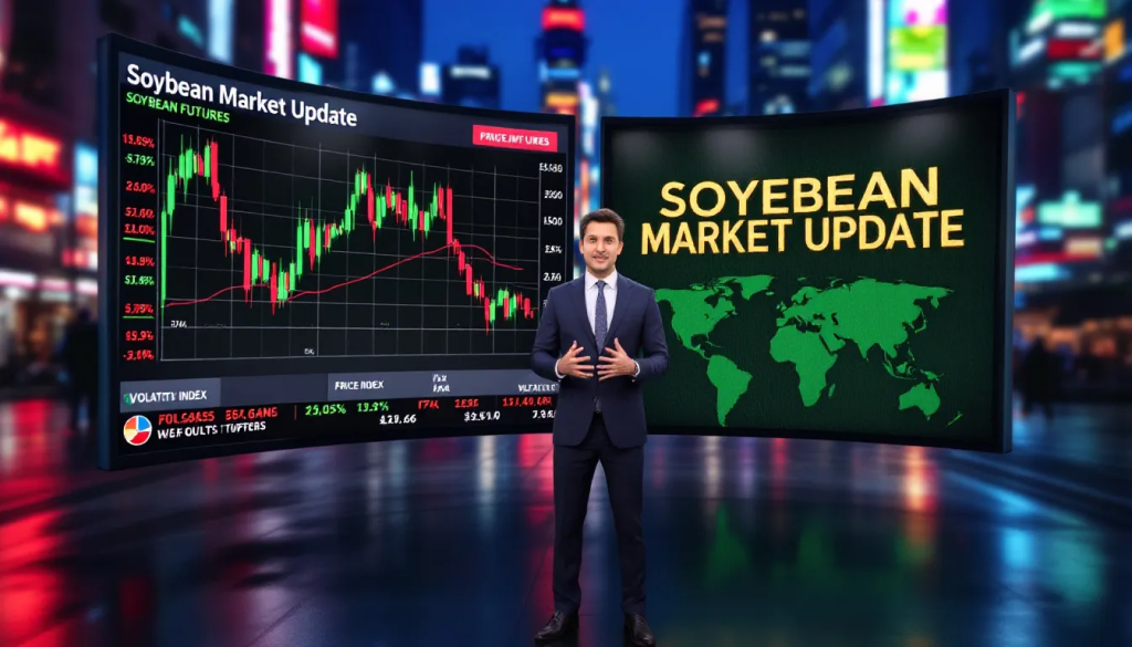 Utilizing Reports and Forecasts in Soybean Futures Trading, shows market analysis displays.