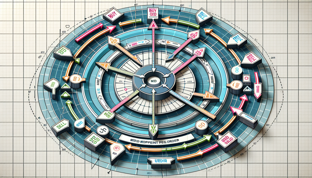 A circular mechanical diagram illustrates complex financial calculations and market order mechanics.
