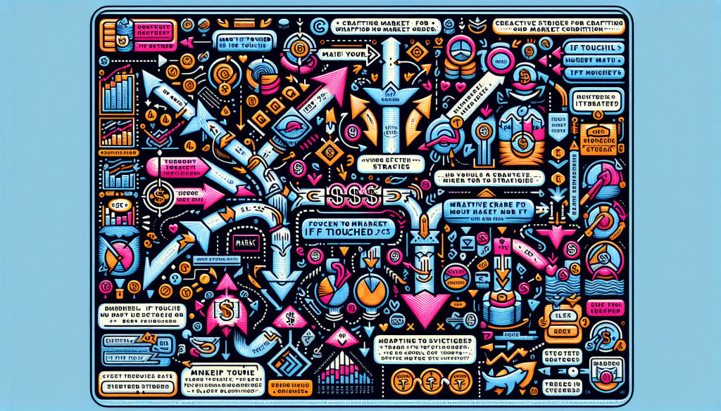 A detailed digital doodle illustrates financial charts, trading strategies, and market pointers.