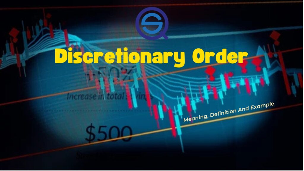 A financial candlestick chart displays market data with a prominent title overlay.