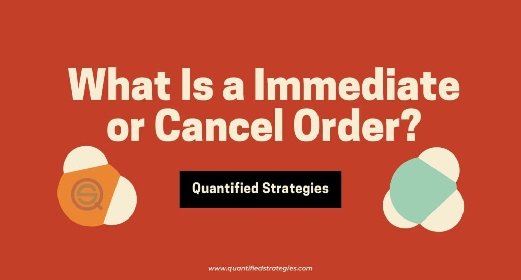Bold text on a reddish background asks what an immediate or cancel order is.