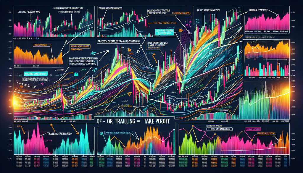 Complex financial data charts display market metrics and trading indicators with colorful lines.